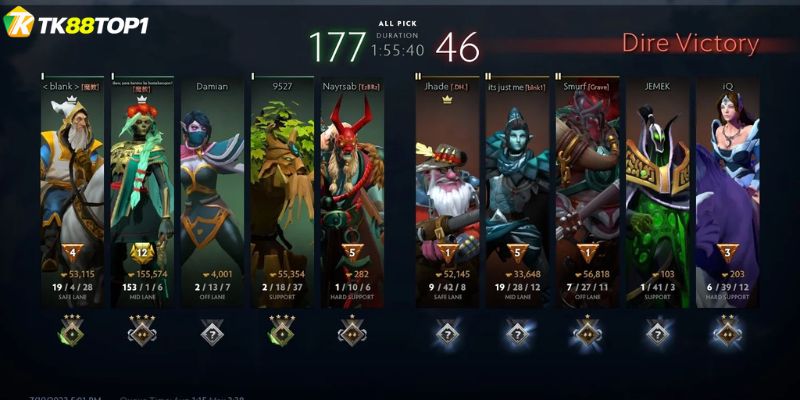 TK88 mang đến loại hình cá cược DOTA2 chất lượng